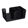 Heavy Duty Plastic Bar Caddy Organizer Compartment Holder with 6 Compartments