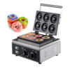 1700W Electric 6-Slot Donut Waffle Maker Machine