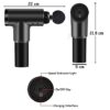 6 Gear Gun Full Body Massager with 4 Specialized Head, 6 Speed Percussion and Firm Gripped Handle - Image 2