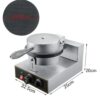 1200W 1PC Electric Round Waffle Cone Maker Machine - Image 2