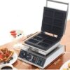 1700W 6-Slot Rectangular Biscuit Waffle Maker Machine - Image 2