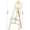 Wooden Triangle Writing Painting Display Board (Size: 5 Ft Tall) - Image 2
