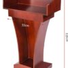 Heavy Duty Wooden Podium with Drawers and Storage Provisions. - Image 2