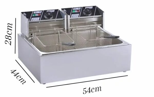 2500W Electric 16L Double Headed Fryer - Image 2