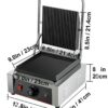 1800W Electric 811 Commerial Sandwich Griller - Image 3