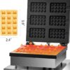 1700W 6-Slot Rectangular Biscuit Waffle Maker Machine - Image 3