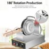 Round Gas Waffle Machine With Wooden Handle - Image 3