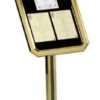 Golden A2 Sized Display Board 8 Sided with Square Pole - Image 3