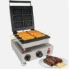 1700W 6-Slot Rectangular Biscuit Waffle Maker Machine - Image 4
