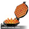 1415W 180-Degree Bubble Round Rotating Electric Waffle Maker Machine With Wooden Handle - Image 4