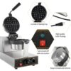 1200W Electric 180-Degree Rotating Round Waffle Machine - Image 4