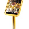Golden A2 Sized Display Board 8 Sided with Square Pole - Image 4