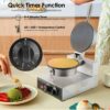 1200W 1PC Electric Round Waffle Cone Maker Machine - Image 5