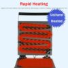 1800W Electric 4-Slot Lolly Stick Waffle Maker Machine - Image 5