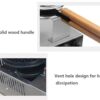 Round Gas Waffle Machine With Wooden Handle - Image 5