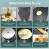 1200W 1PC Electric Round Waffle Cone Maker Machine - Image 6