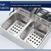 2500W Electric 8L Double Fryer (Code: FY82) - Image 7