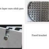 Round Gas Waffle Machine With Wooden Handle - Image 7
