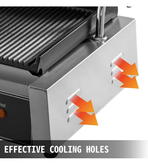 1800W Electric 811 Commerial Sandwich Griller - Image 8