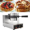 1200W Electric 180-Degree Rotating Round Waffle Machine - Image 8