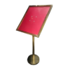 Golden Display Board A2 Sized 4 Sided with Round Pole Heavy Duty