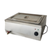 Electric 1 Compartment SS Bain Marie of 1/1 GN PAN Food Warmer Steamer With SS Lid (GN Pan Length: 530mm, Breadth: 325mm and Depth: 150mm, GN Pan Capacity: 18L Approx)