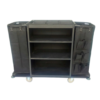 MS Black Housekeeping Trolley Full Size With Two Sided Bags (1 Side Plain + 1 Side With Pockets)
