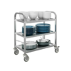 Stainless Steel Rectangle 3 Layer Service Trolley