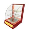 1200W 2 Shelf Based Commercial Electric Food Warmer Showcase Display Insulation Moisture Cabinet (Small Size: 38x46x60cm, Colour: Red)