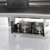 Heavy Duty 10L Rectangular Food Grade Stainless Steel Matt Finish Chafing Dish with Roll Top Lid and Hydraulic Hinges for Soft Closing and Gel Based Burner Container for Heating Purposes (Container Capacity 10 Litres Approx) - Image 3