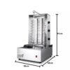 6000W Electric Stainless Steel 3 Burner Shawarma Maker Machine With Non Stick Auto Rotating Rod - Image 2