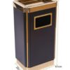 Black and Golden SS Ash+ Trash Bin with Inner Storage Bucket - Image 2