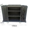 MS Black Housekeeping Trolley Full Size With Two Sided Bags (1 Side Plain + 1 Side With Pockets) - Image 2