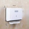 Rectangle Plastic Wall Mountable Tissue Paper Toilet Paper Holder (Colour: White) - Image 3