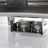 Heavy Duty 6L Square Food Grade Stainless Steel Matt Finish Chafing Dish with Roll Top Lid and Hydraulic Hinges for Soft Closing and Gel Based Burner Container for Heating Purposes (Container Capacity 6L Approx) - Image 4