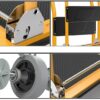 ABS Fibre Rectangle Foldable Yellow Cart Trolley (Size: Big) - Image 3
