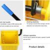 Virgin Plastic Material Based Stainless Steel 34L Double Bucket Mop Wringer Trolley - Image 8