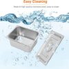 Electric 2 Compartments SS Bain Marie of 1/2 GN PAN Food Warmer Steamer With SS Lid (GN Pan Length: 325mm, Breadth: 256mm and Depth: 150mm, Each GN Pan Capacity: 8.5L Approx) - Image 5