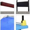 ABS Fibre Rectangle Foldable Blue Cart Trolley with SS Rod Support (Size: Small) - Image 4