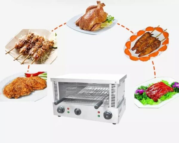 1960W Electric Heavy Duty Commercial Salamander Griller Machine - Image 4