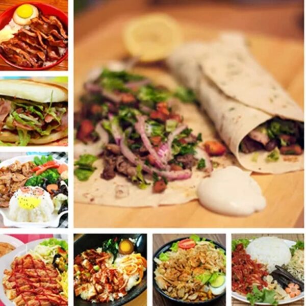 6000W Electric Stainless Steel 3 Burner Shawarma Maker Machine With Non Stick Auto Rotating Rod - Image 4