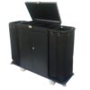 MS Black Housekeeping Trolley Full Size With Door, Top Lid, Two Locks And Two Sided Plain Bags - Image 4