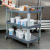 ABS Fibre 3 Layer Service Cart Trolley (Size: Small) - Image 6