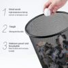 29cm Wide Black MS Metal Mesh Wastebin, Dustbin, and Trash Can (Size: Big, Quantity: Pack of 2 Piece) - Image 9