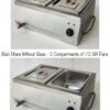SS Bain Marie TWO Compartments
