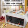 4000W Electric Heavy Duty Pasta Noodle Boiler Machine with 4 Compartments and Taps - Image 6