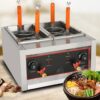 4000W Electric Heavy Duty Pasta Noodle Boiler Machine with 4 Compartments and Taps - Image 7