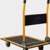 ABS Fibre Rectangle Foldable Yellow Cart Trolley (Size: Big) - Image 9
