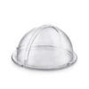PC Transparent Round Roll Top Lid with Either Side 90 Degrees Opening & Fit Area (Size: 40cm Wide, Height: 20cm)