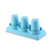 ABS Fibre Based 3 Grids Cylindrical Cup Holder (Colour: Blue)